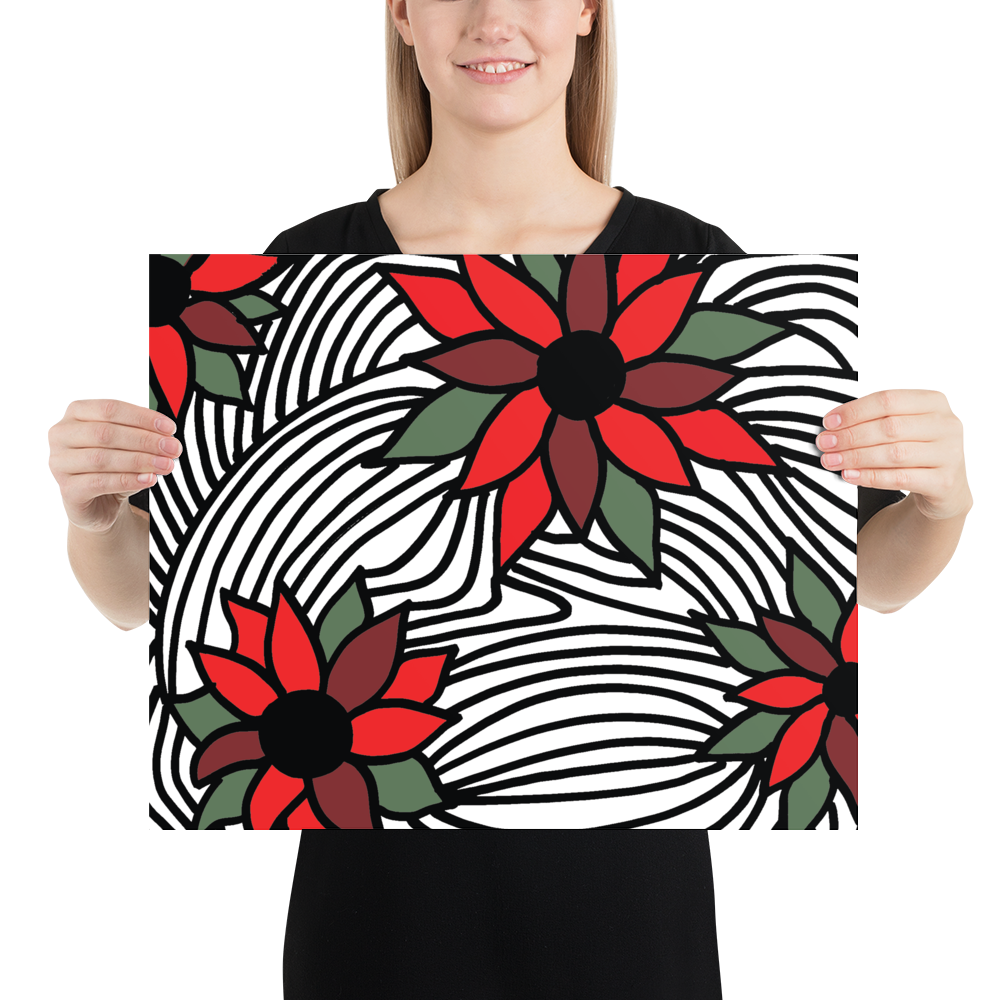 Christmas Flowers | Poster