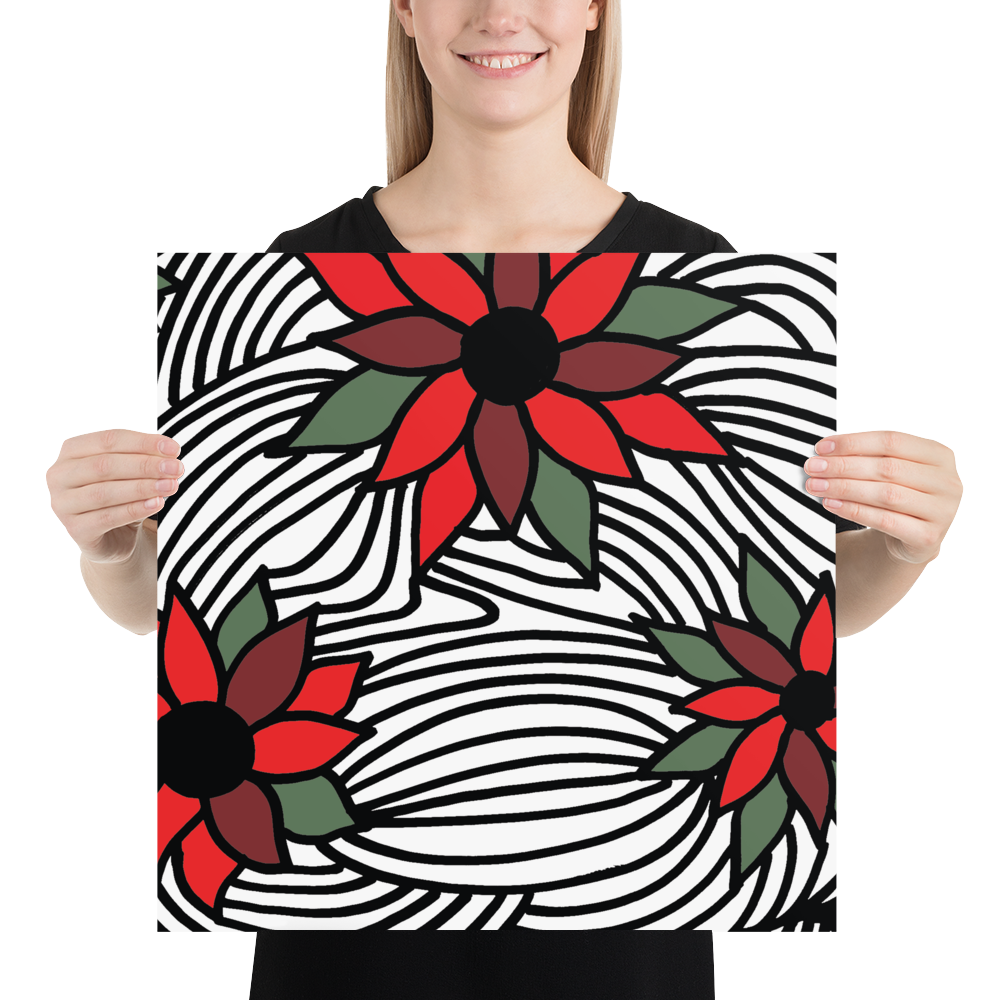 Christmas Flowers | Poster
