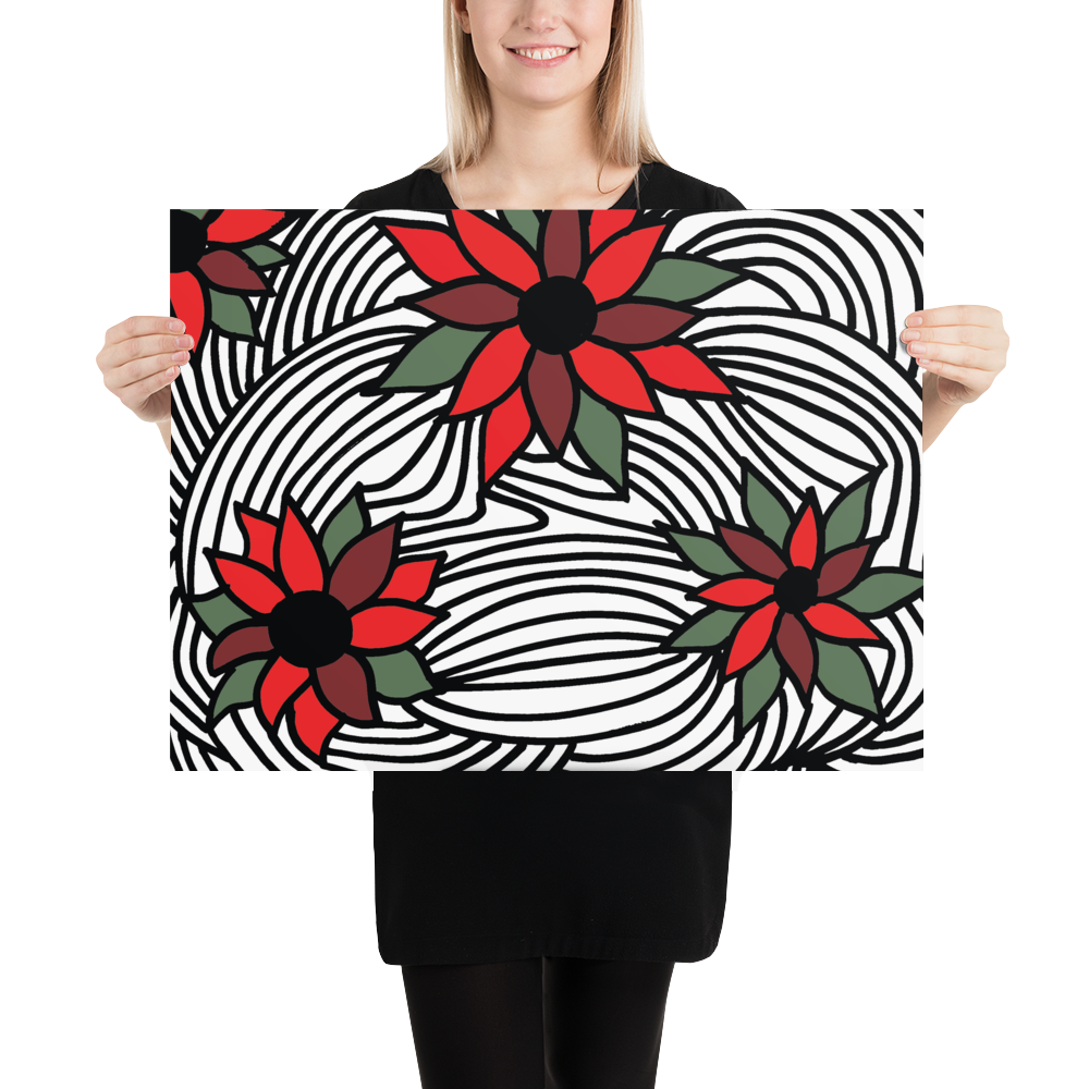 Christmas Flowers | Poster