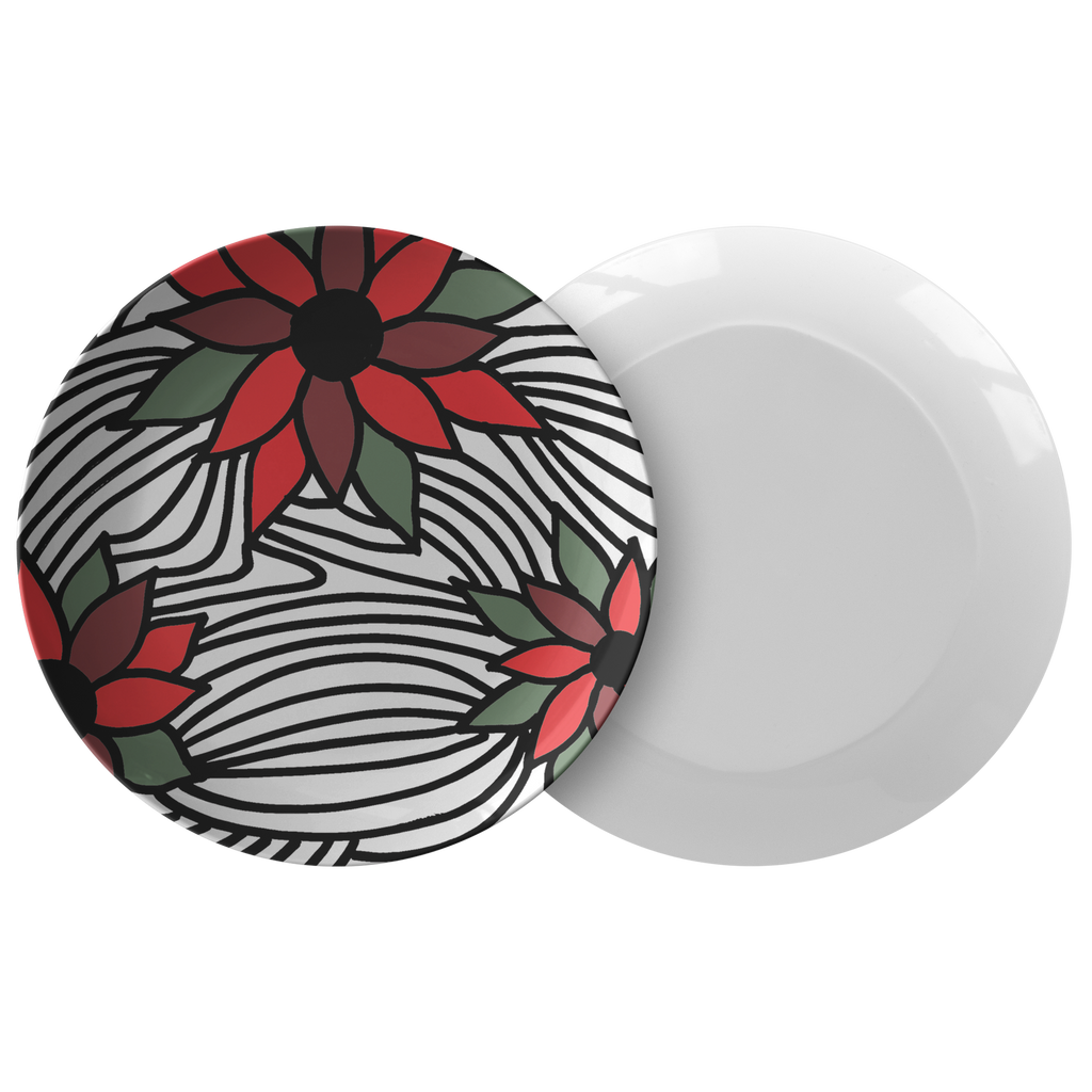 Christmas Flowers | Plate