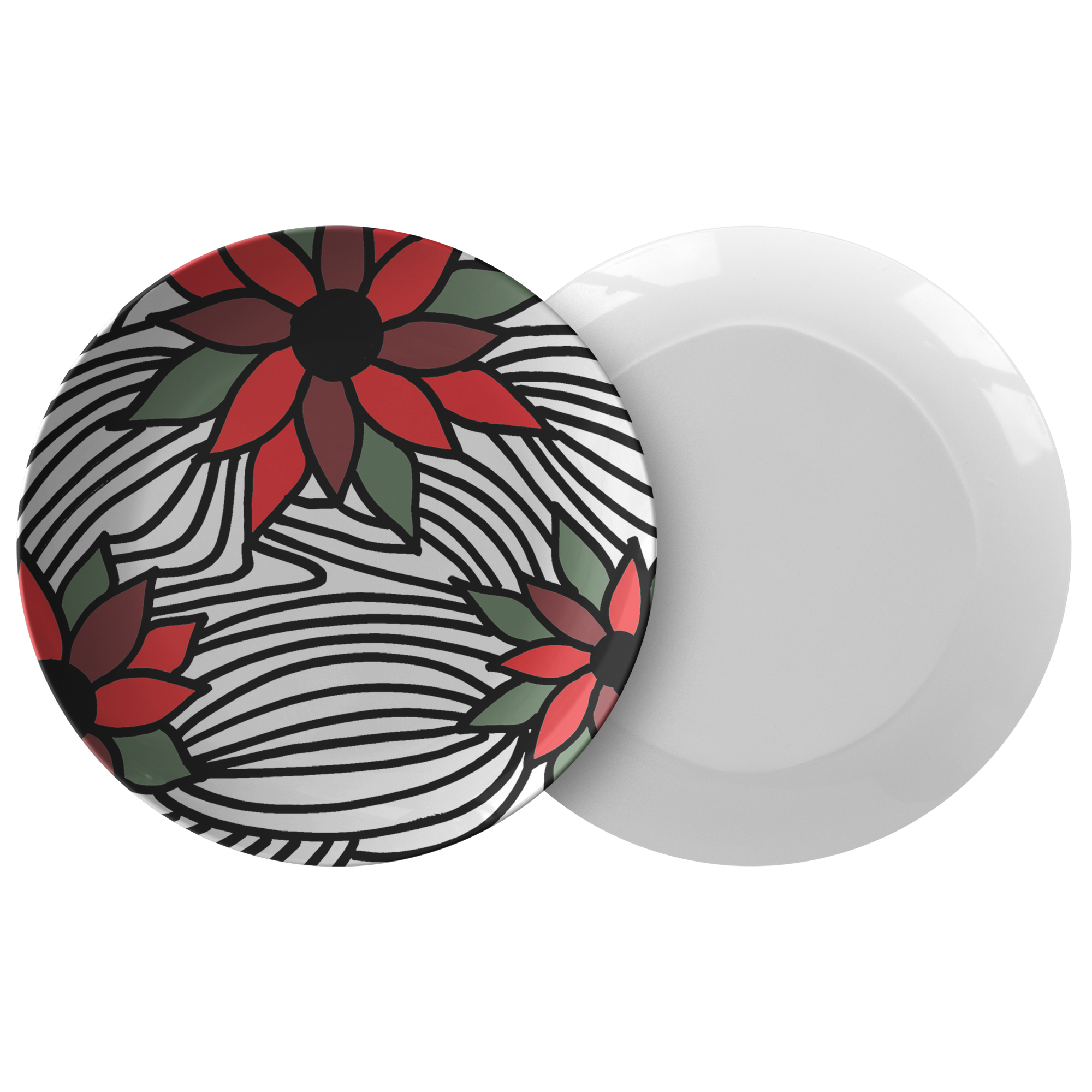 Christmas Flowers | Plate