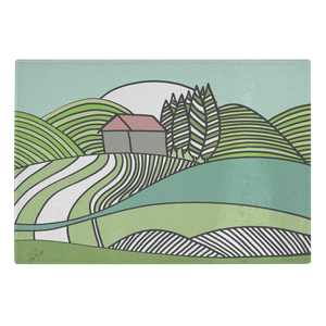 Happy Summer | Glass Cutting Board