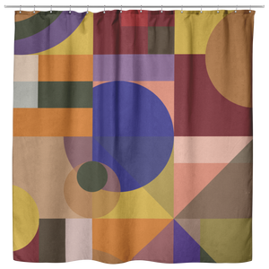 Smart Composition | Cloth Shower Curtain