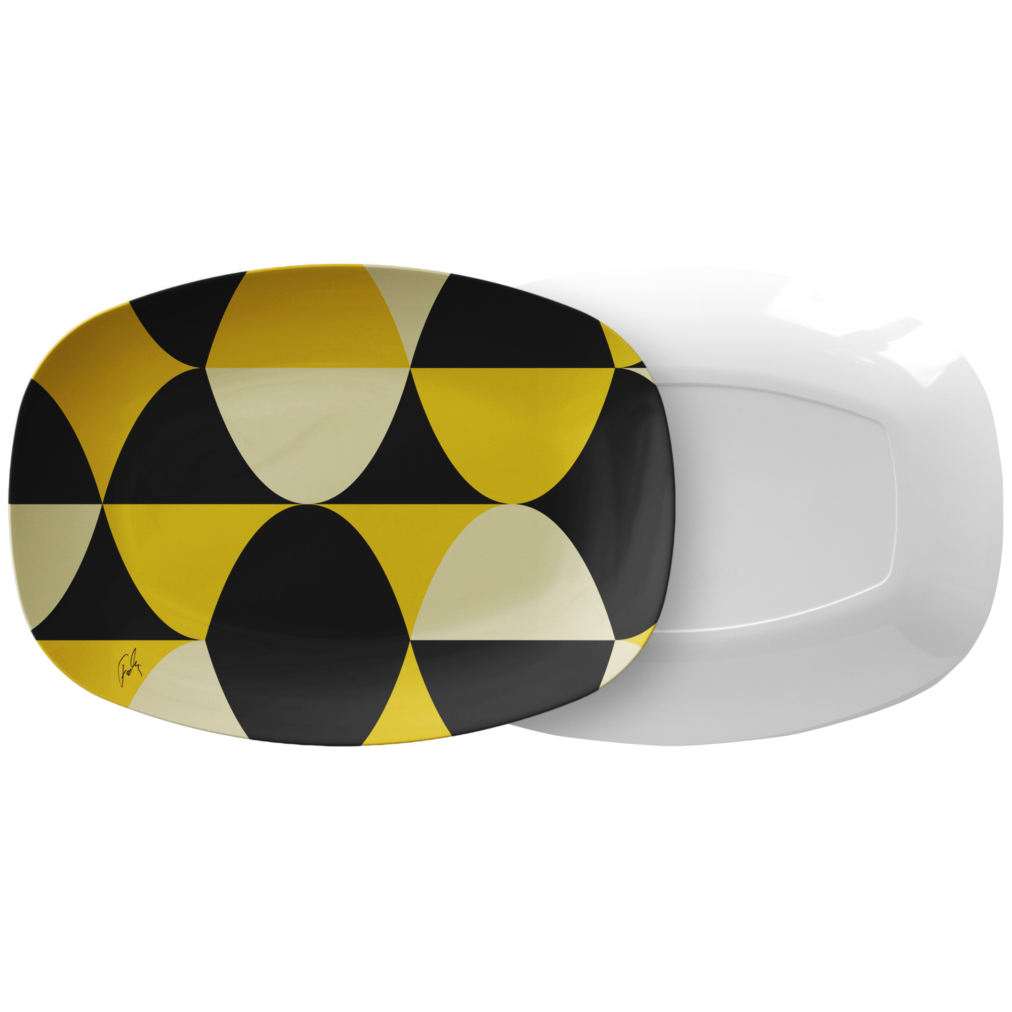 Yellow and Black Eggs | Platter