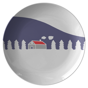 Home In White Forest | Plate