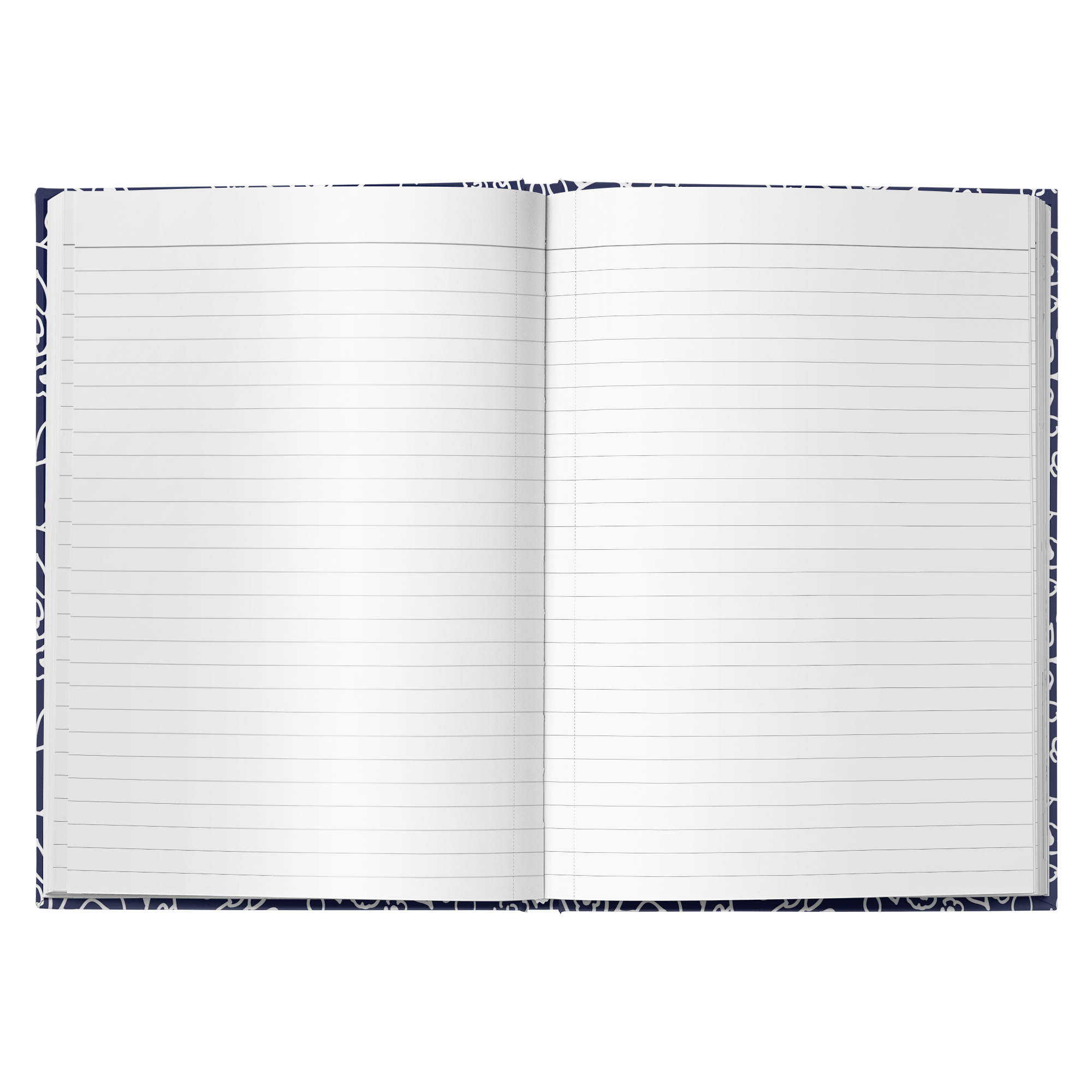 White Small Flowers | Journal - Hardcover