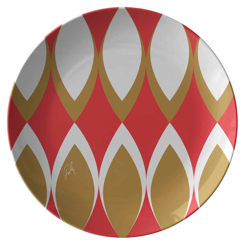 Golden Eye Christmas | Plate