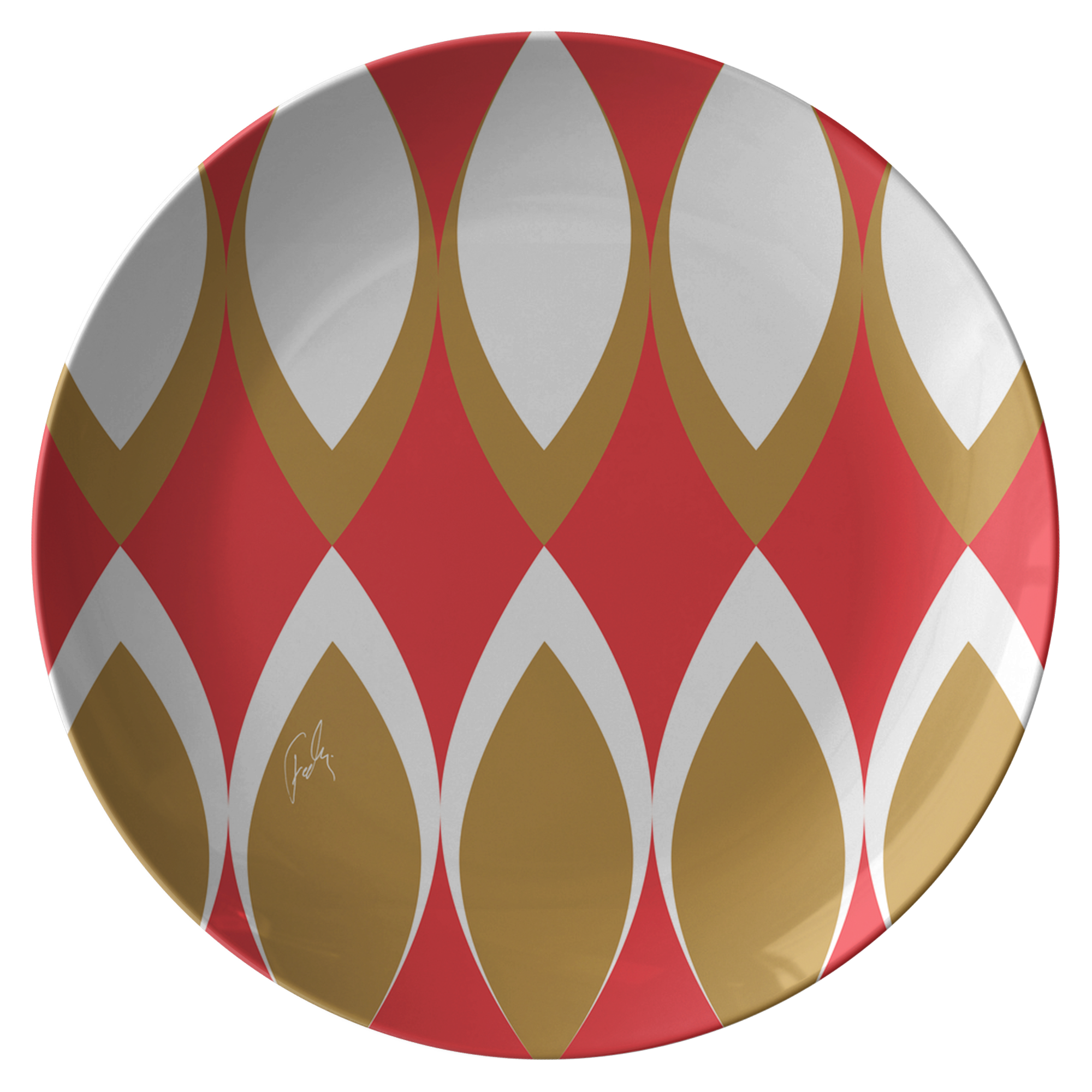 Golden Eye Christmas | Plate