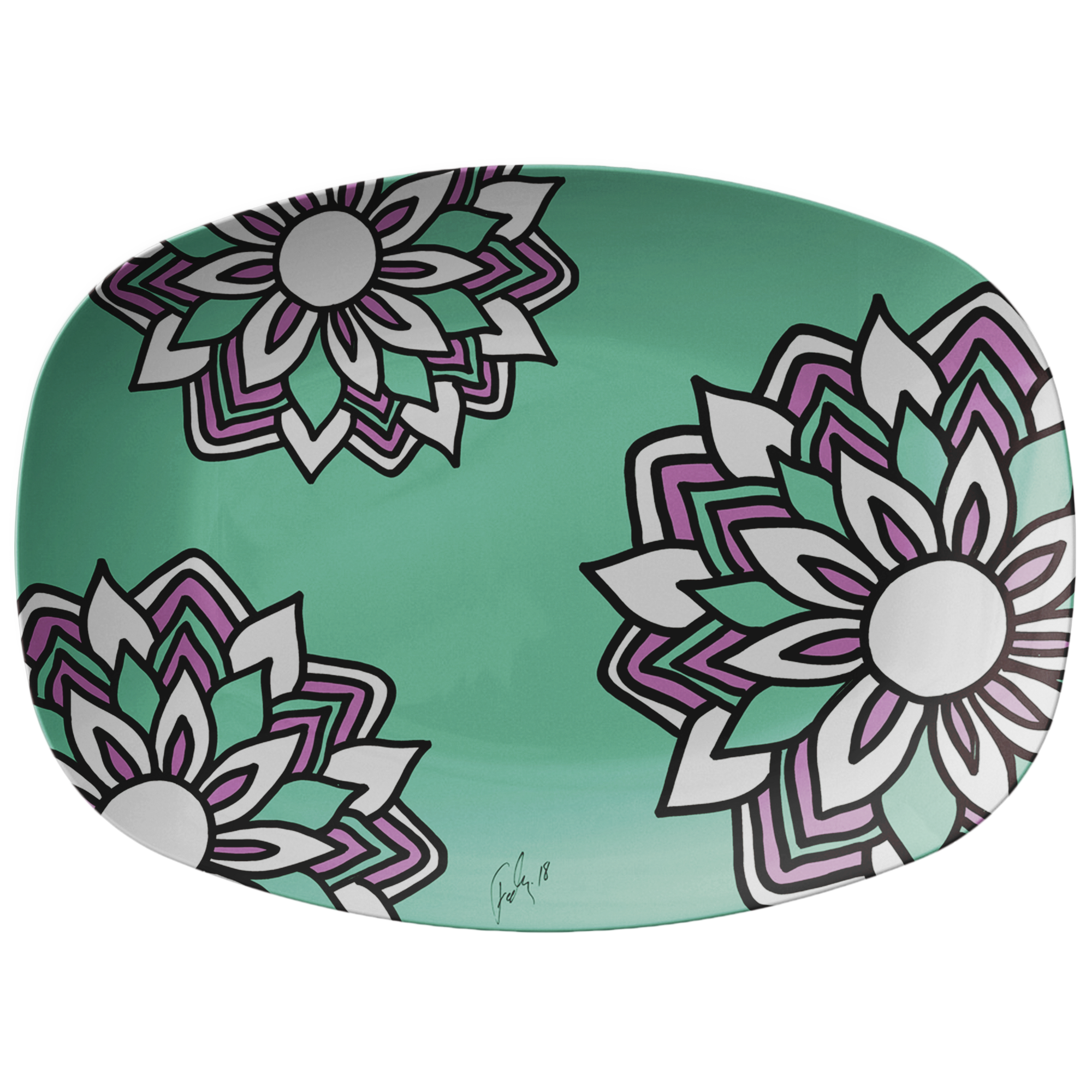 Smiling Flowers | Platter