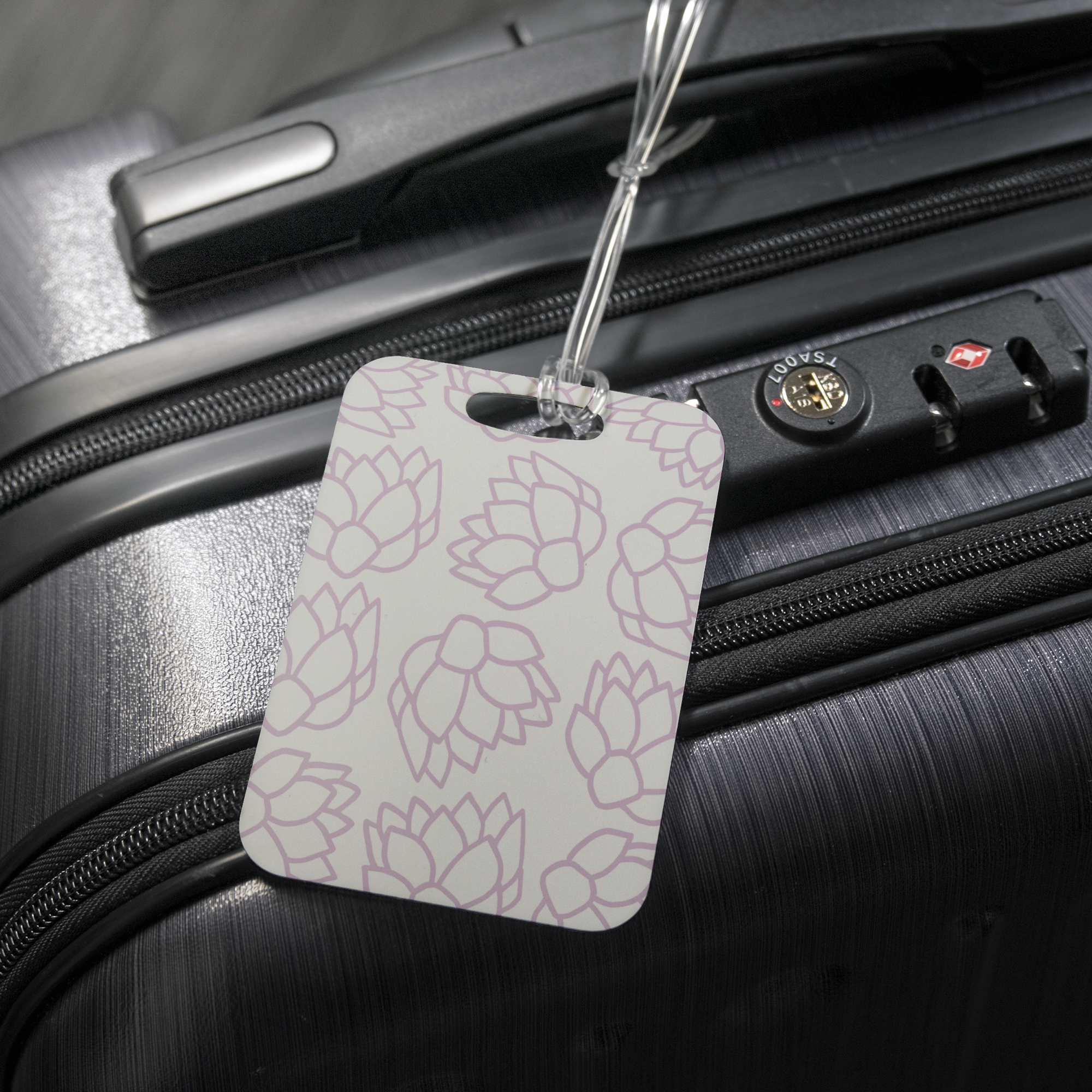 Pink Pastel Flowers | Luggage Tag