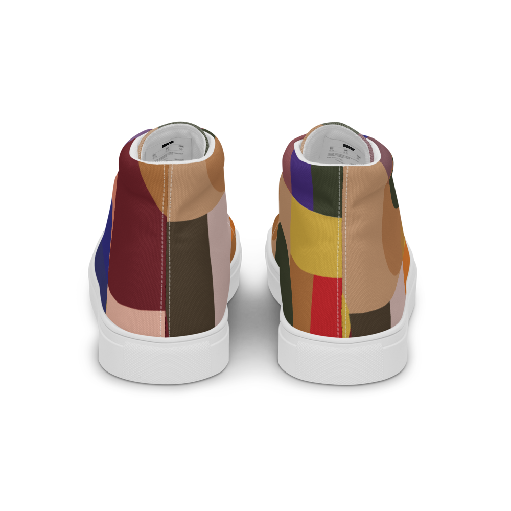 Smart Composition | Men's High Top Canvas Shoes
