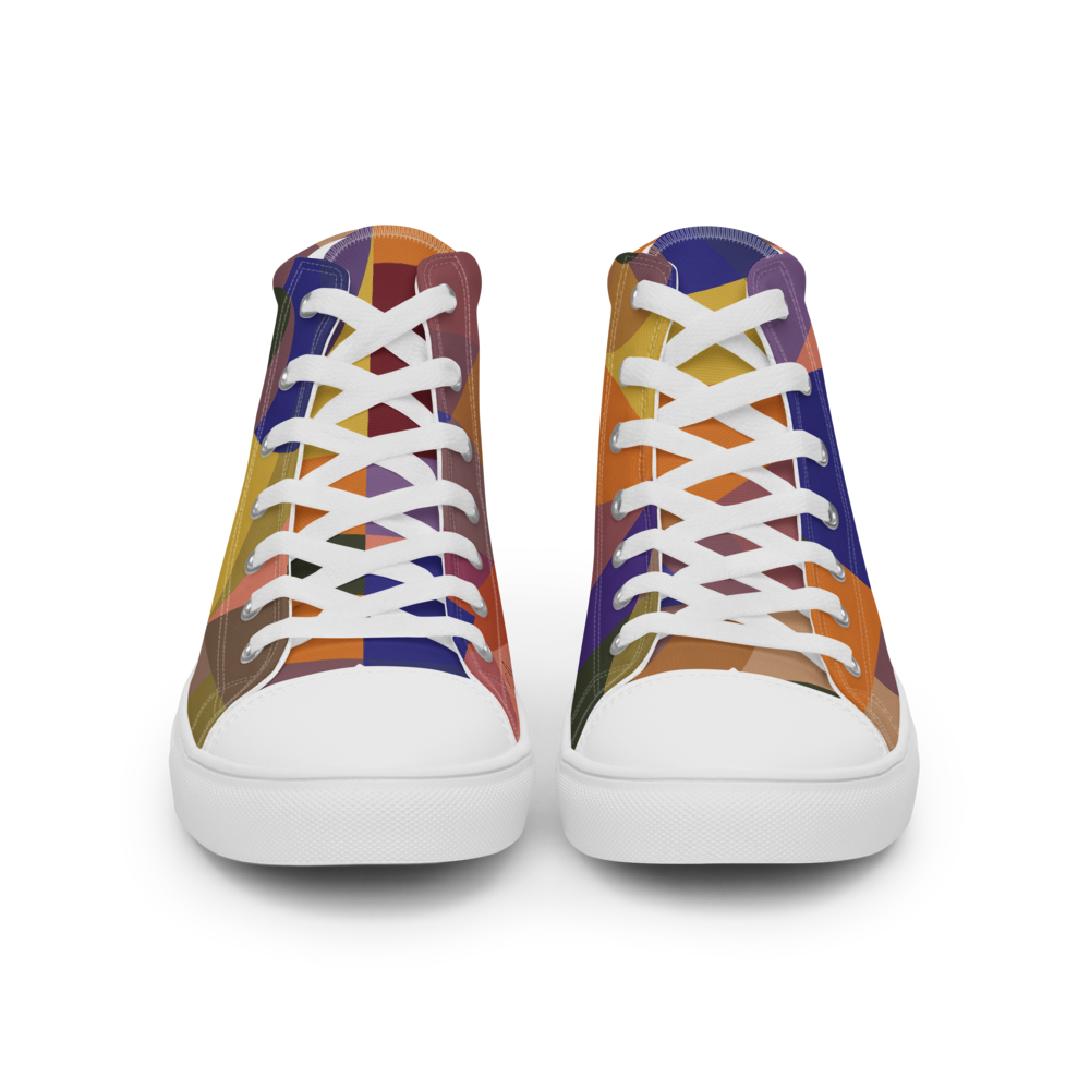 Smart Composition | Men's High Top Canvas Shoes