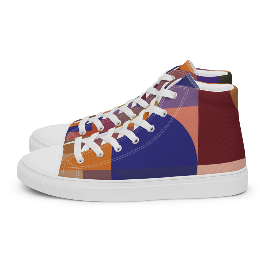 Smart Composition | Men's High Top Canvas Shoes