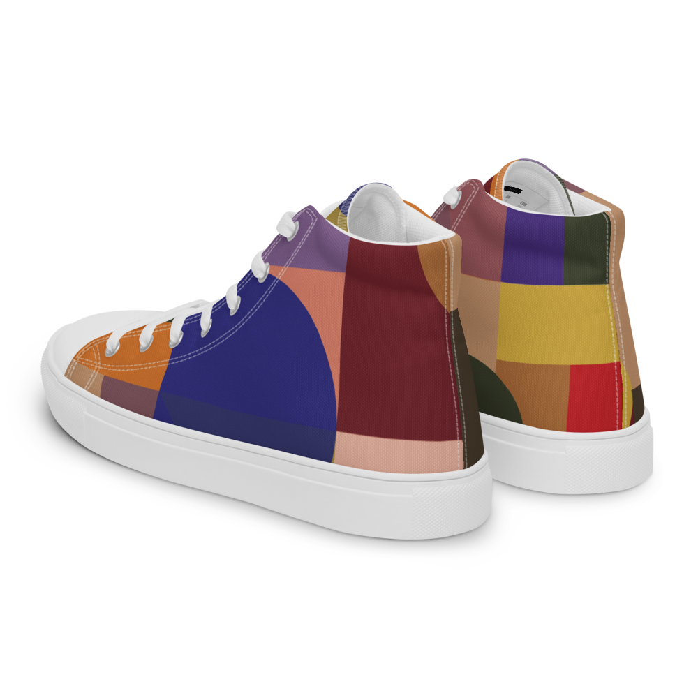 Smart Composition | Men's High Top Canvas Shoes