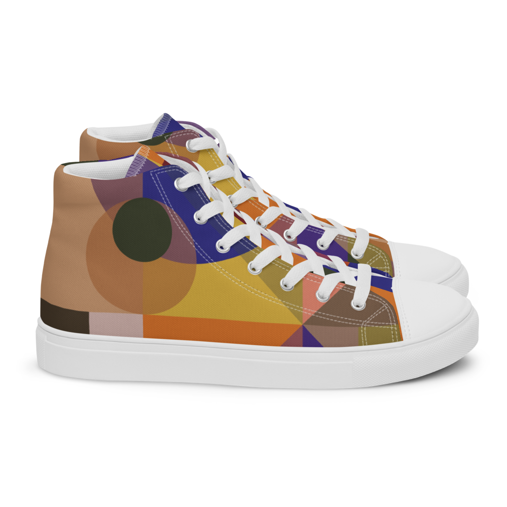 Smart Composition | Men's High Top Canvas Shoes