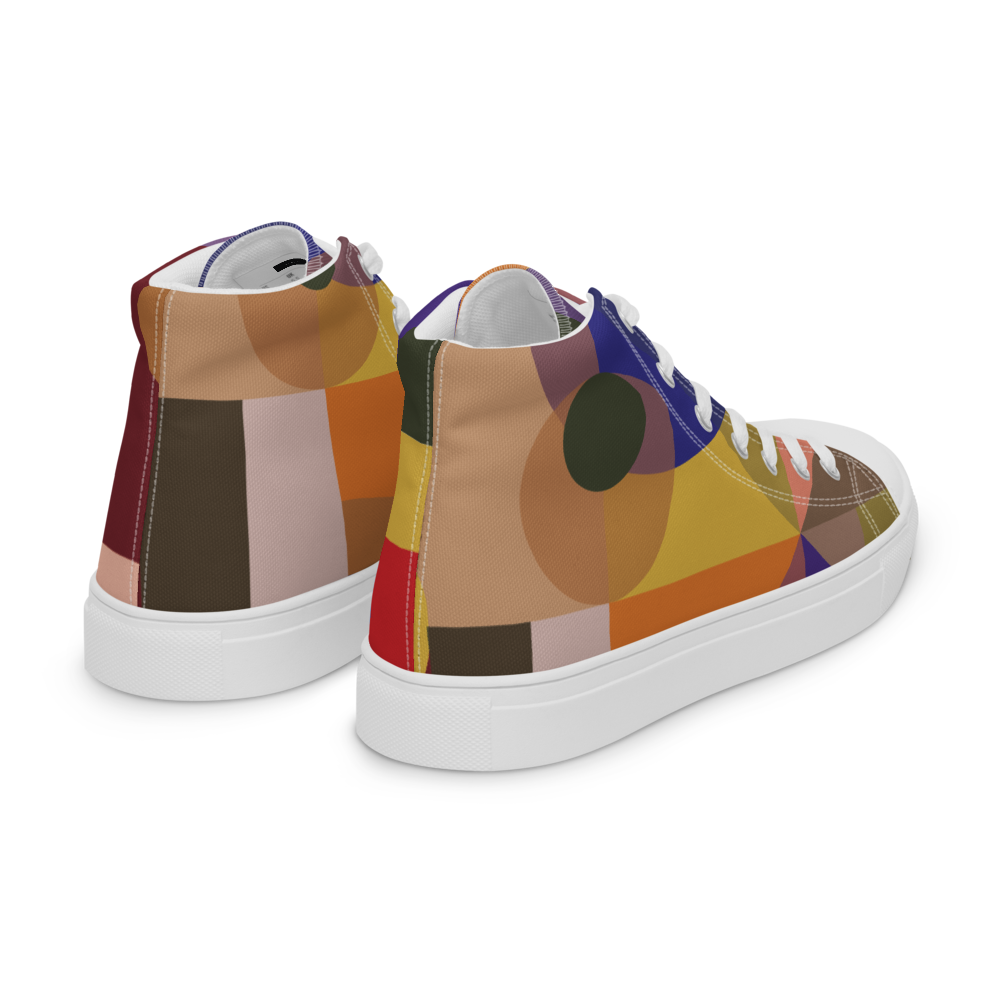 Smart Composition | Men's High Top Canvas Shoes