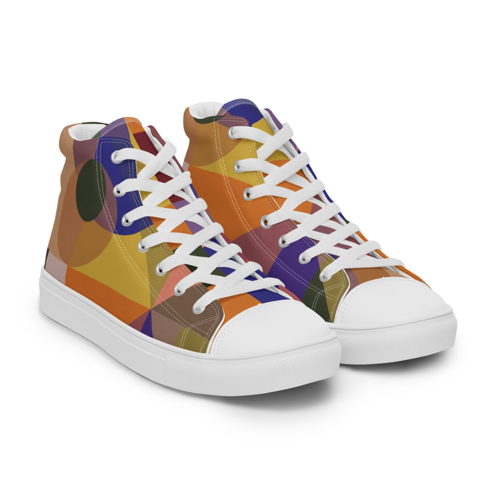Smart Composition | Men's High Top Canvas Shoes