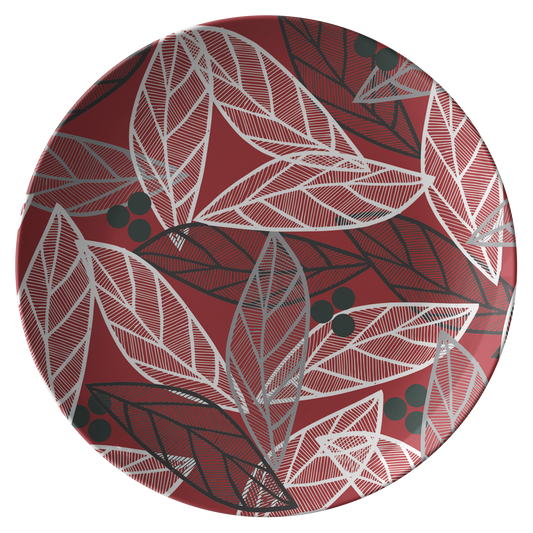 Christmas Leaves | Plate