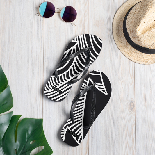 Stars and Trees Black | Flip-Flops