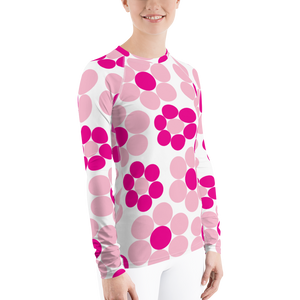 Happy Flowers Ornament | Women's Rash Guard