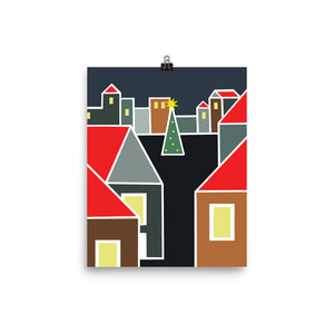 December Eve Red | Poster