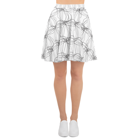 Ornament Graphic Flowers | Skater Skirt