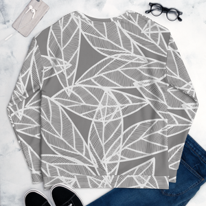 Messy White Leaves | Sweatshirt