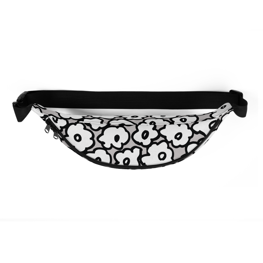 Happy White Flowers | Fanny Pack