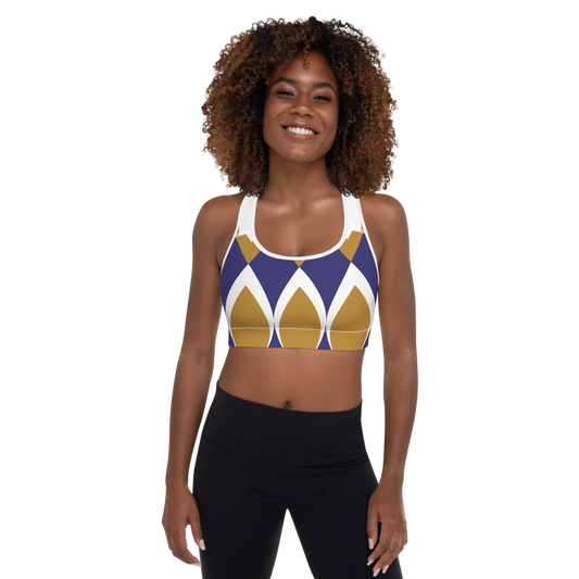Golden Eye Ornament | Padded Sports Bra
