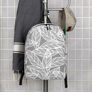 Messy White Leaves | Minimalist Backpack