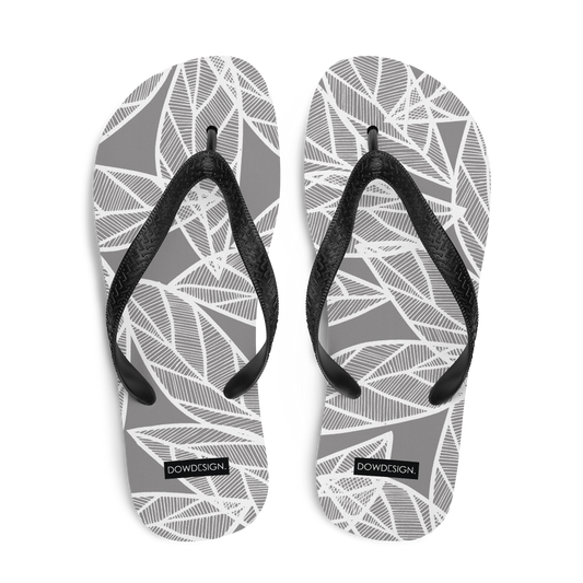 Messy White Leaves | Flip-Flops