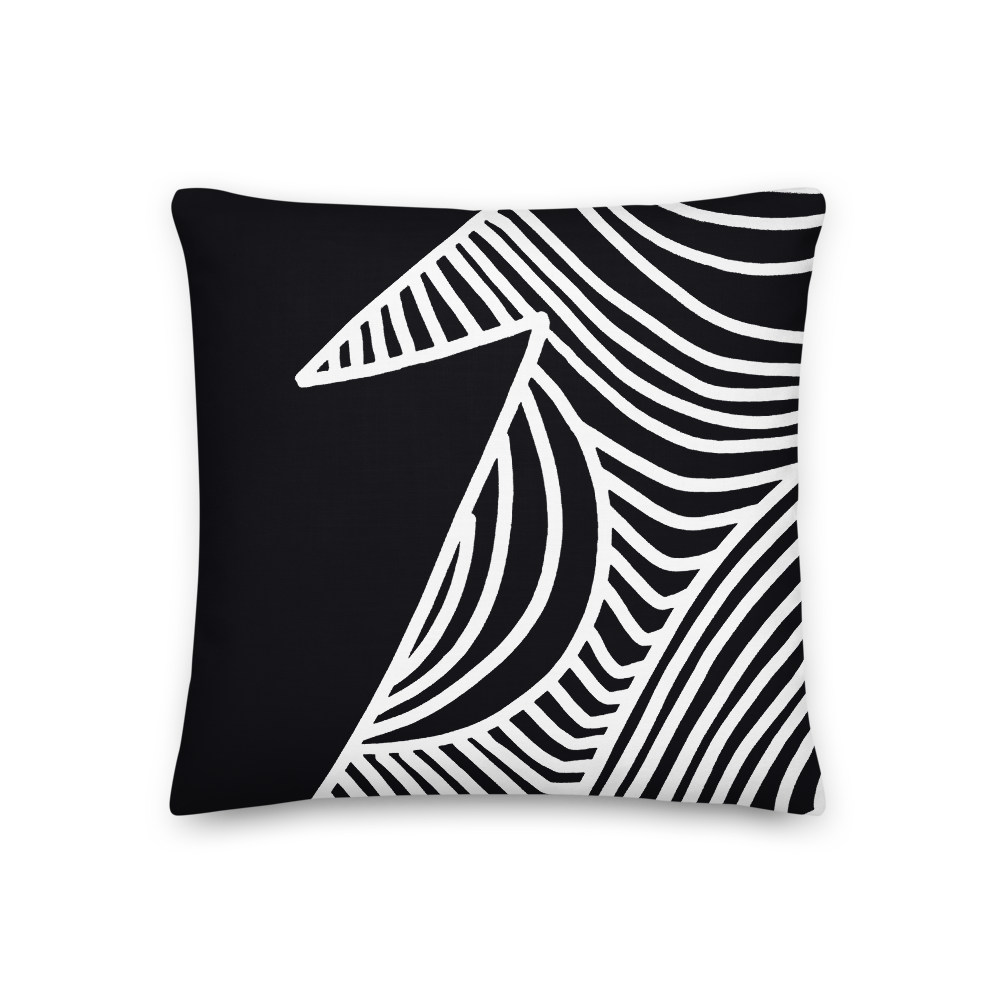 Stars and Trees Black | Pillow
