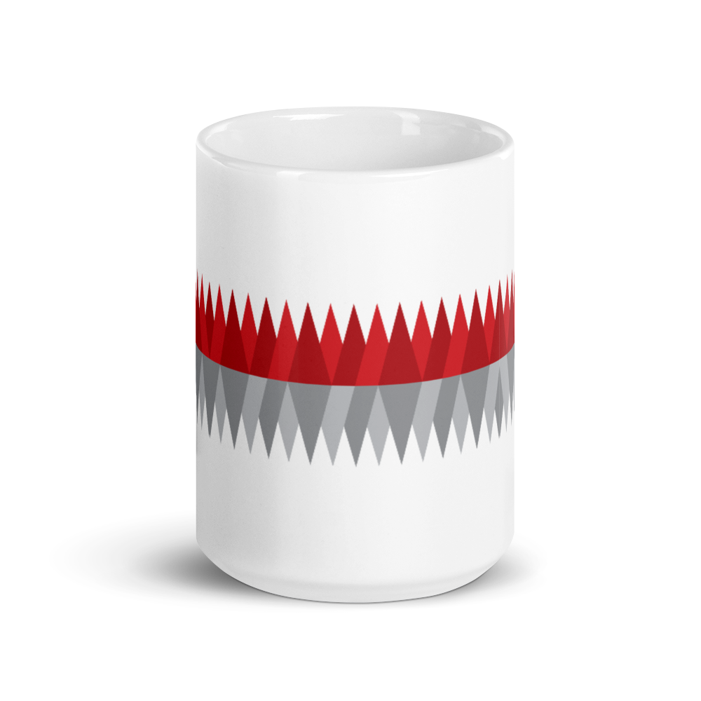 Red Gray Christmas | Mug