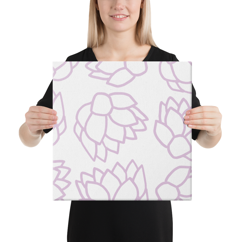 Pink Pastel Flowers | Canvas