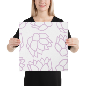 Pink Pastel Flowers | Canvas