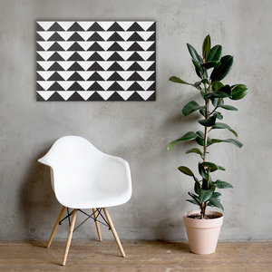Black and White Triangles | Canvas