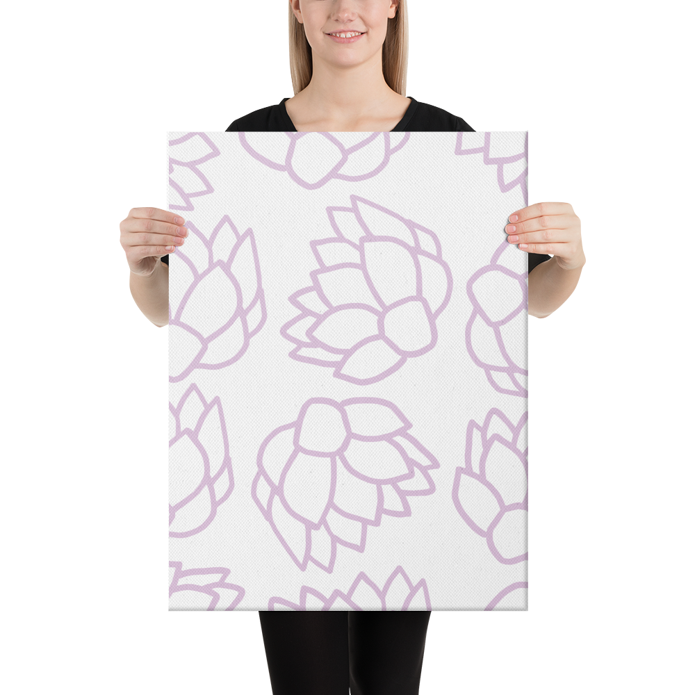 Pink Pastel Flowers | Canvas