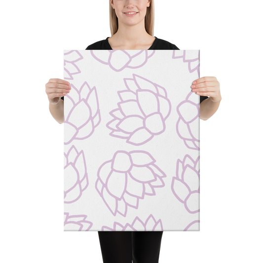 Pink Pastel Flowers | Canvas