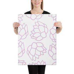 Pink Pastel Flowers | Canvas