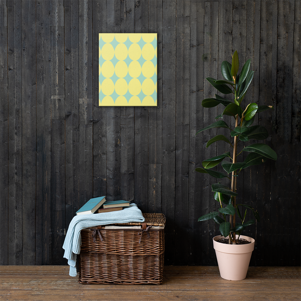 Easter Pattern Yellow | Canvas
