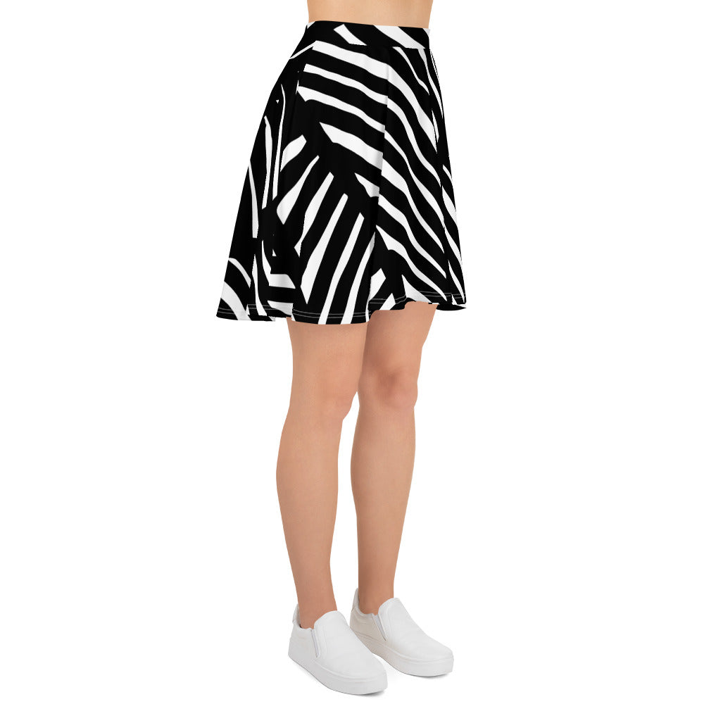Black and White Ornament | Skater Skirt