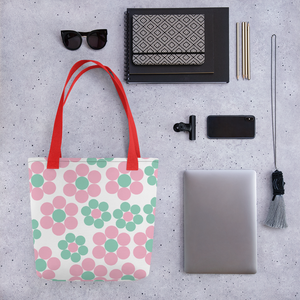 Happy Pastel Flowers | Tote Bag