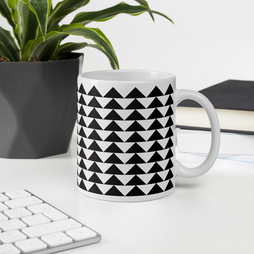 Black and White Triangles | Mug