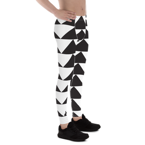 Black and White Triangles | Men's Leggings