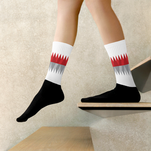 Red Gray Christmas | Socks