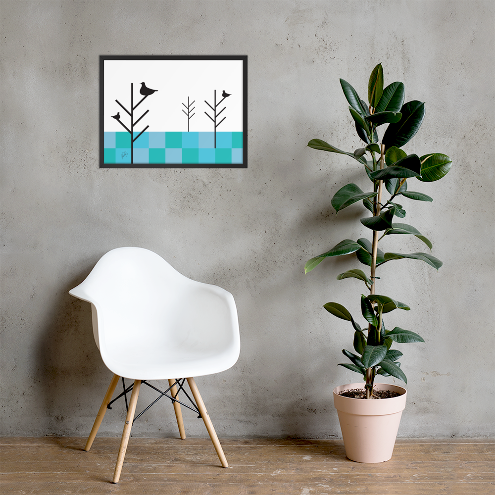 Summer Birds | Framed Poster