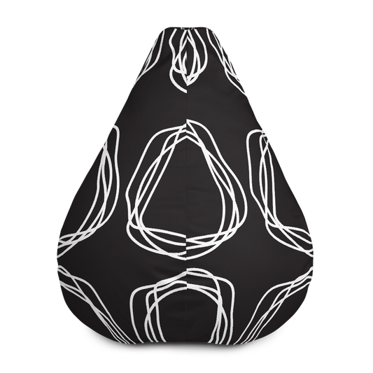 White Flowers | Bean Bag Chair