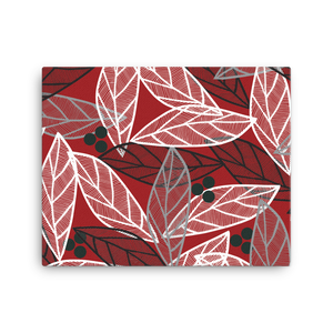 Christmas Leaves | Canvas