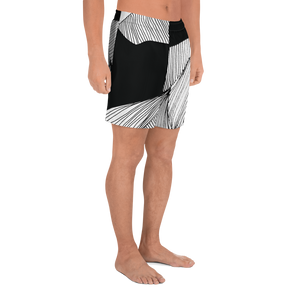 Black and White Day | Men's Athletic Long Shorts