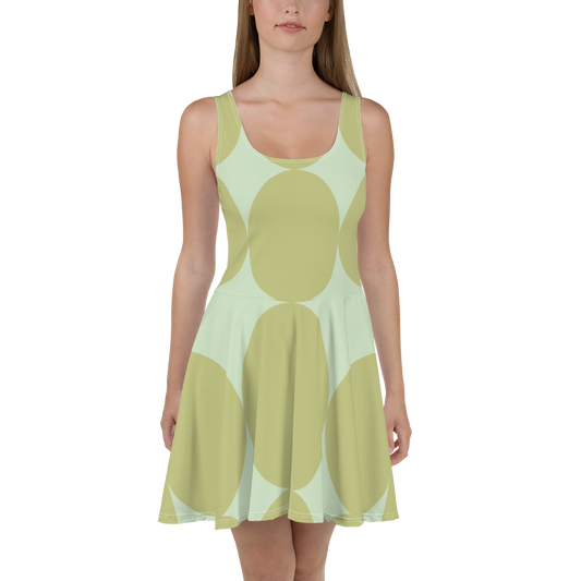 Easter Pattern Olive | Skater Dress